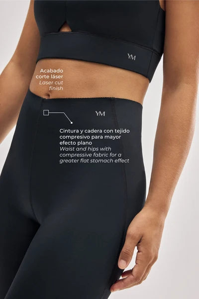 LEGGINGS DEPORTIVOS COMPRESSIVE LARGOS VIENTRE PLANO