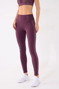 LEGGINGS DEPORTIVOS LARGOS CON BANDA METALIZADA