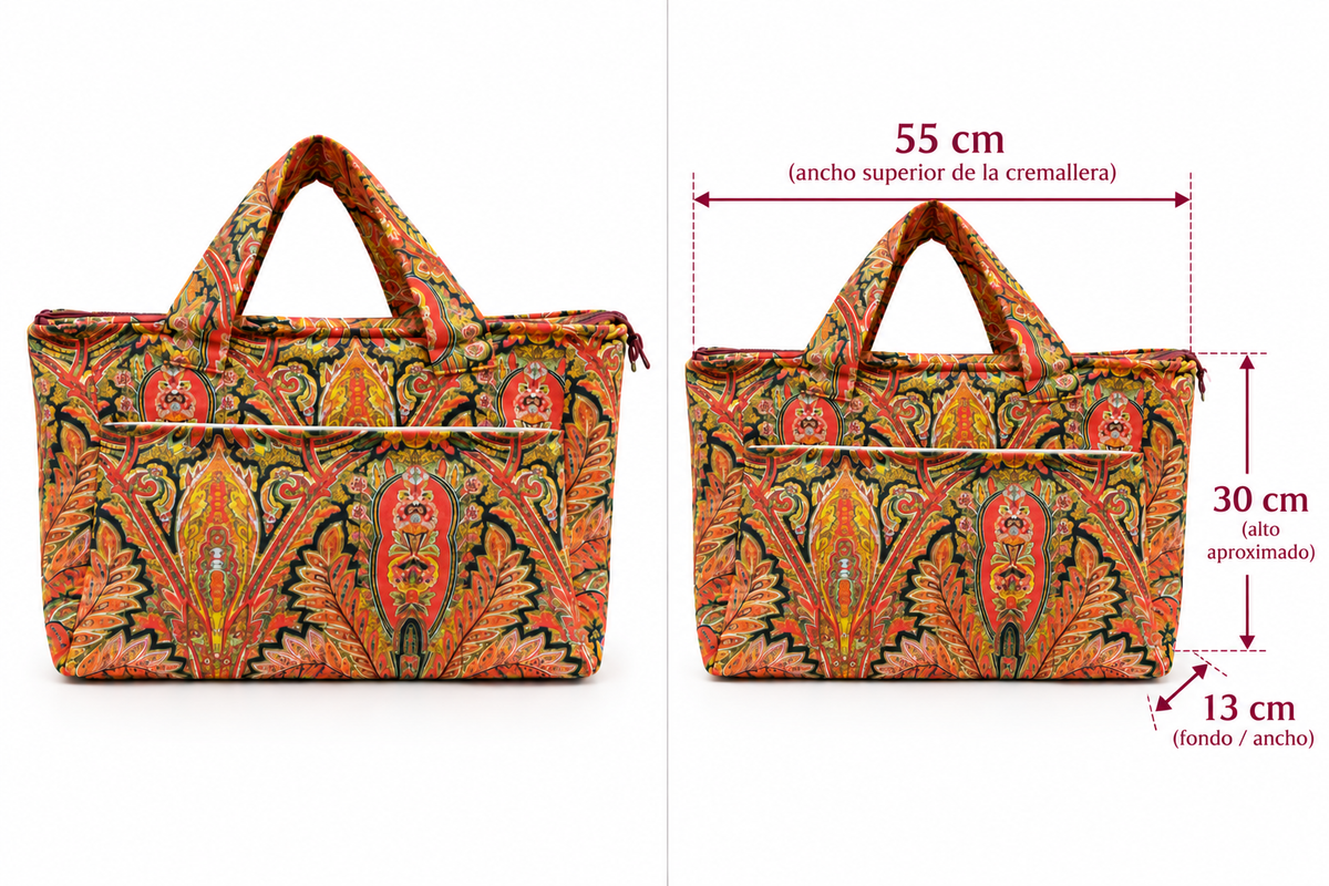 BOLSO TEJIDO SÍMIL 100 COLORES
