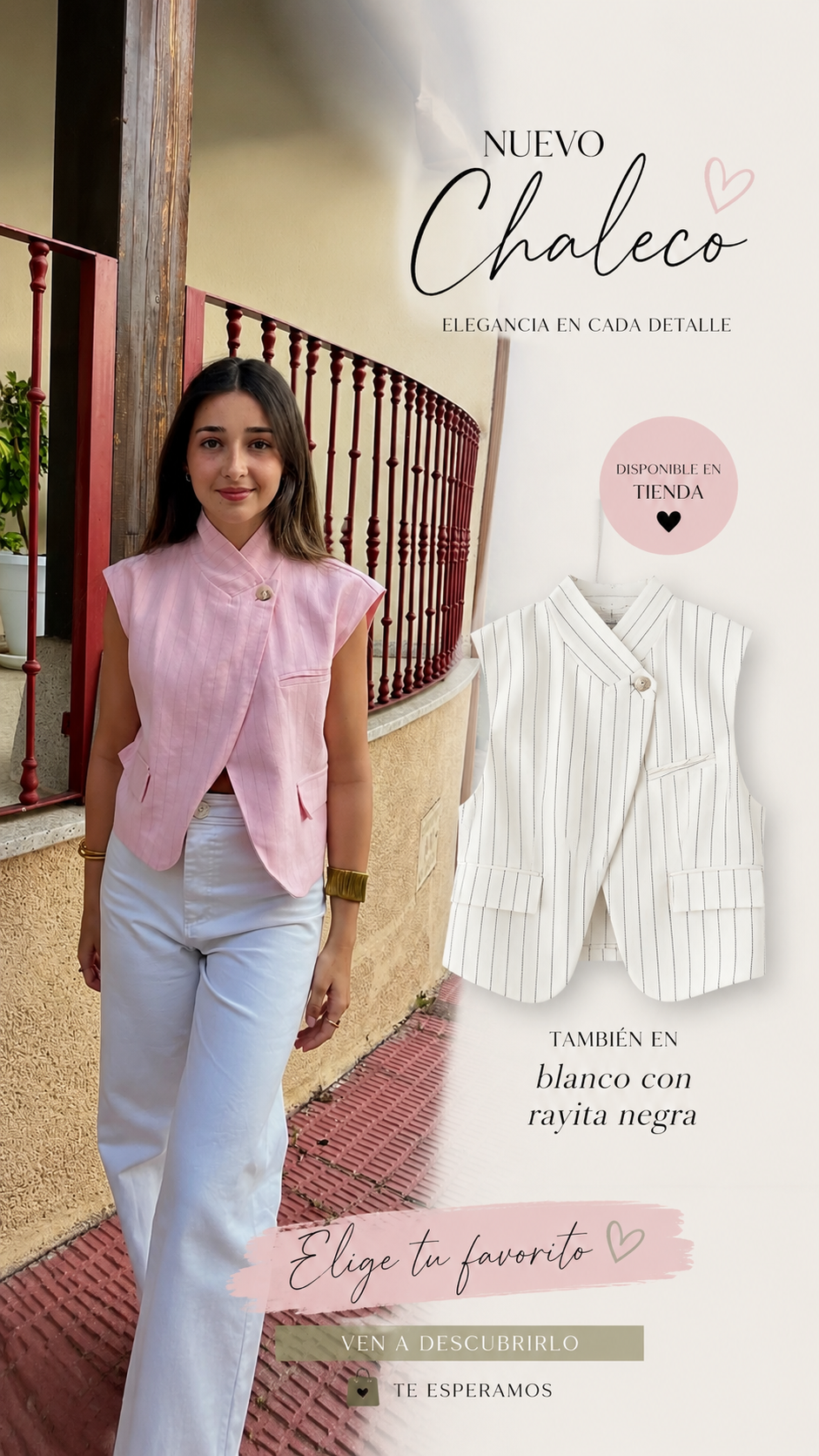CHALECO CORTO BLANCO